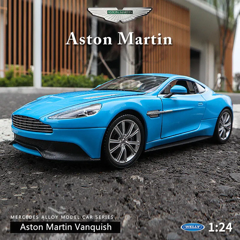 Модель автомобиля WELLY в масштабе 1:24 Aston Martin модель из сплава украшение коллекция