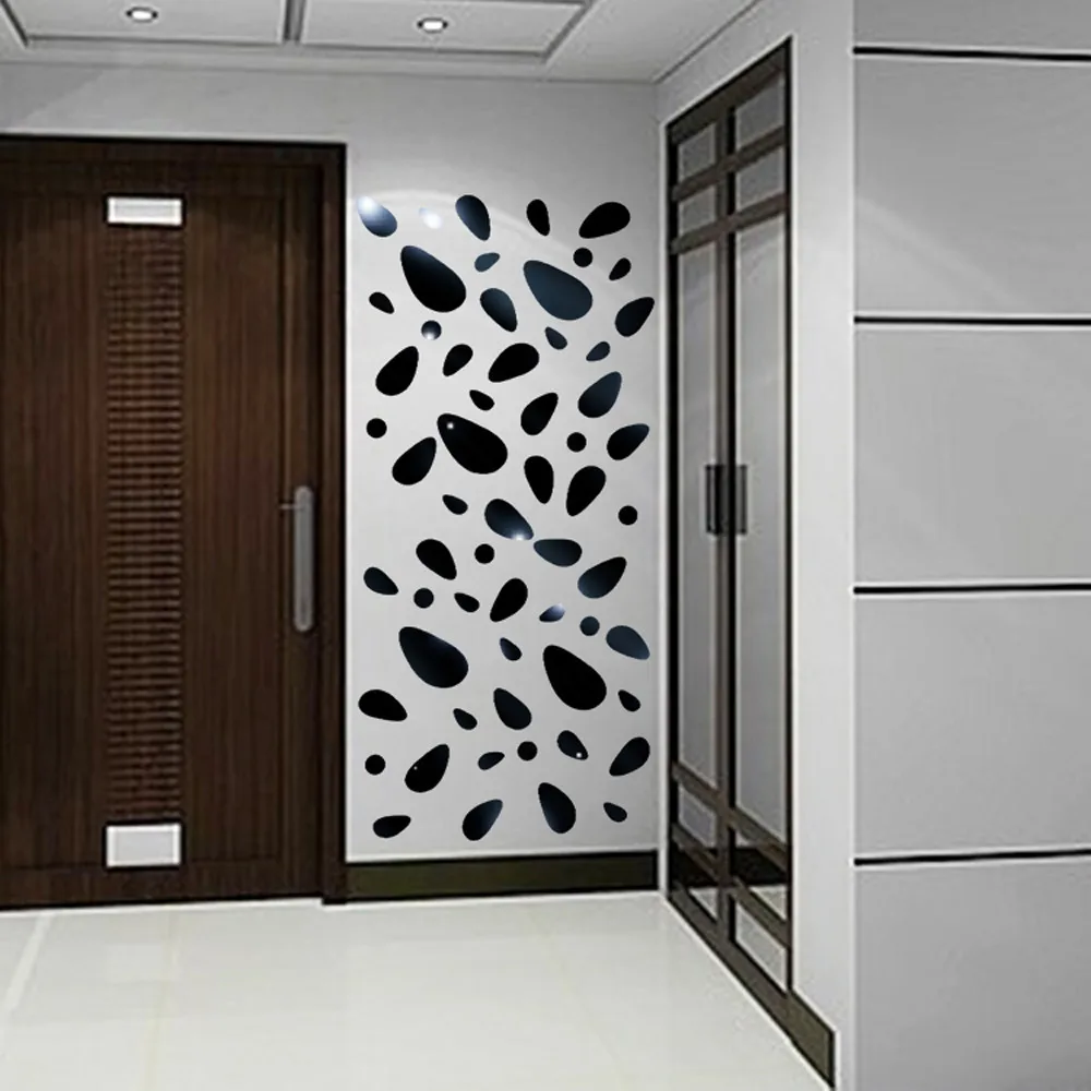 Настенный Стикеры 12 шт. 3D зеркало винил съемная Наклейка на стену наклейка