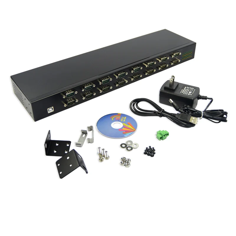 Высокое качество USB на 16 портов последовательный конвертер USB2.0 в RS232 RS 232 адаптер