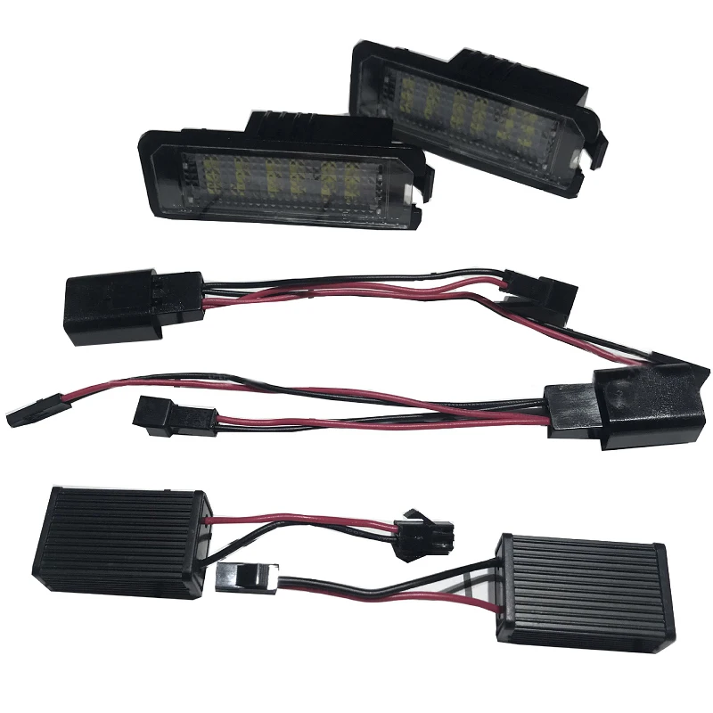 

1pair Applicable For Volkswagen Led License Plate Lamp Golf Passat Polo Phaeton Power 3.36W Voltage 12V Color Temperature 6500K