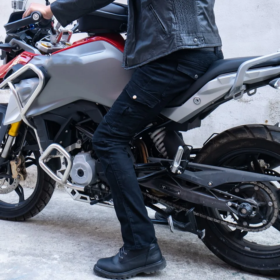 Мото брюки черные женские мото rcycle джинсы езда крест повседневные | Автомобили и