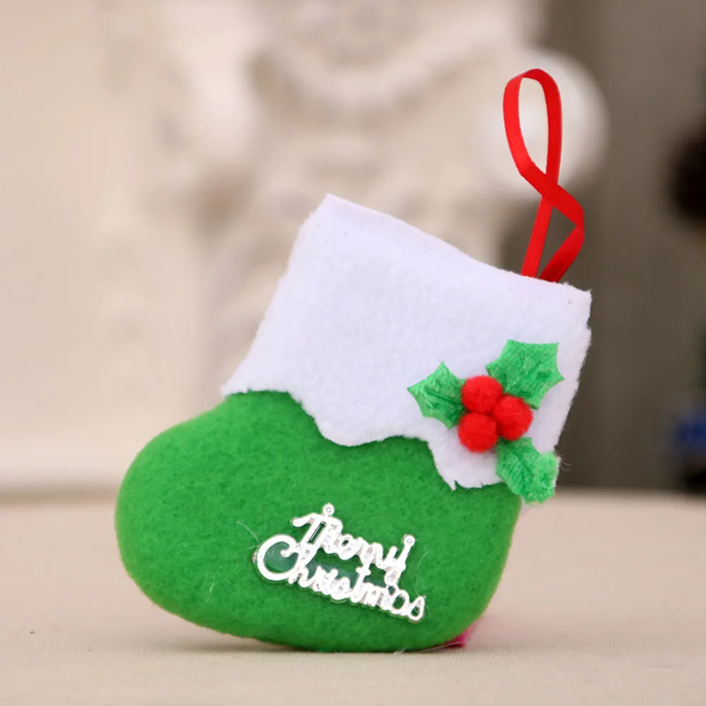Mnycxen christmas gift decorations Christmas Decorations New Year Gifts Santa Snowman Socks Christmas Socks Gift free deliveryD5