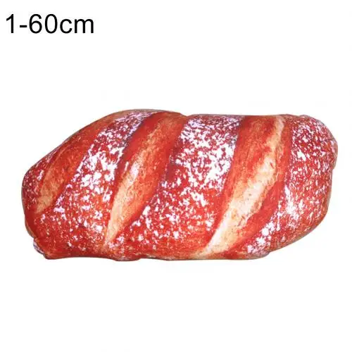 Red Bread60cm Длинное масло, хлеб, мясо, нить, кунжут, пицца, бифштекс, подушки, еда, плюшевая подушка, имитация закусок, украшение, спинка, подушка - Цвет: Red Bread60cm