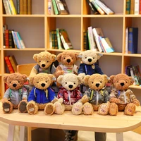 28cm high quality cute dressing teddy bear plush toys stuffed soft animal bear dolls for children baby birthday party gifts