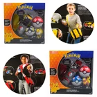 5 шт.компл. Оригинальный рюкзак с ремнем, эльф-шар Ibrahimovic, маленький Огненный Дракон, чудесная лягушка, семена покебола, кукла с коробкой