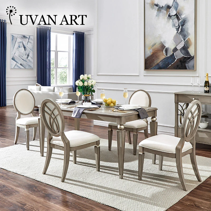 Американский светильник ный легкий роскошный обеденный стол и стул