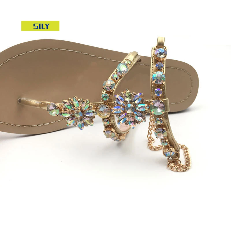 

2020 Vintage Boho Sandals Women Leather Beading Flat Sandals Women Bohimia Beach Sandals Shoes Plus Size Summer Fashion Woman