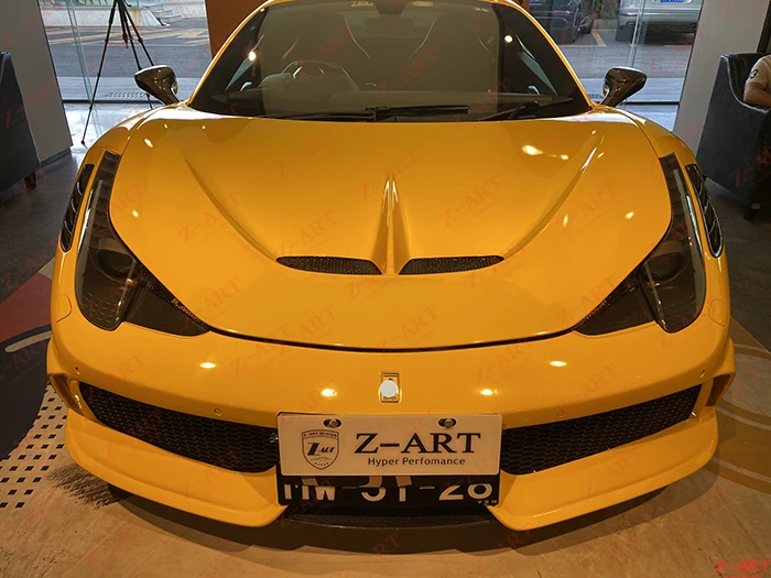 Z ART SC передний бампер и передняя крышка багажника для 458 Модифицированная тюнинг