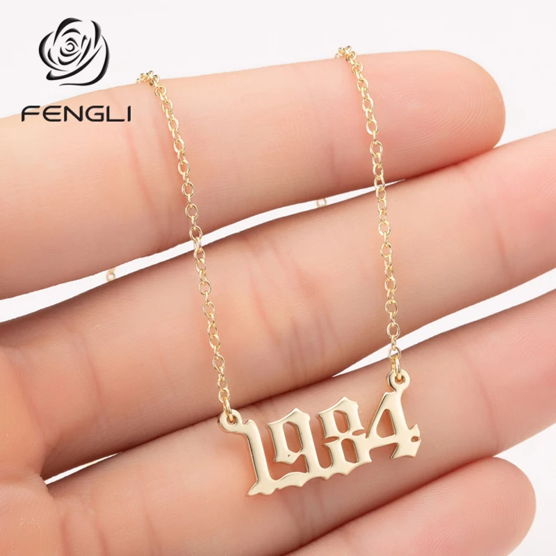FENGLI 1980 2019 года ожерелье s & подвески из нержавеющей стали для друзей эффектное
