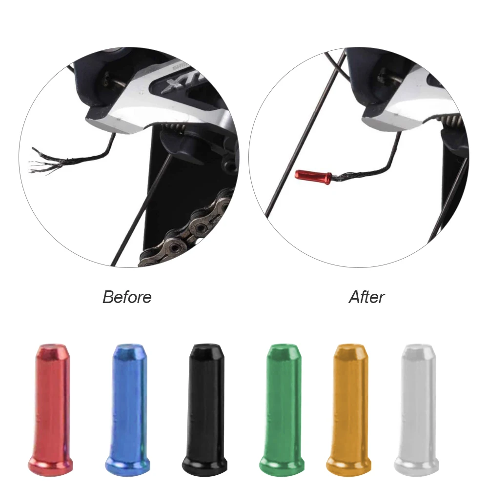 1 шт. велосипед велосипедный тормоз переключения внутренний кабель провод Crimps