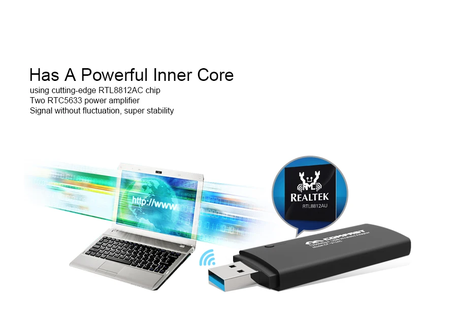 COMFAST 912AC 1200 м 802.11AC ноутбук двухдиапазонный 2 4 ГГц + 5 USB 3 0 беспроводной/WiFi AC