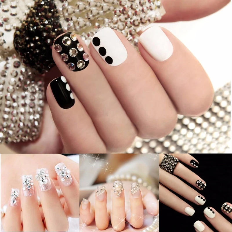 3000 шт 3D акриловые 2 мм стразы драгоценные камни набор для украшения ногтей + ручка