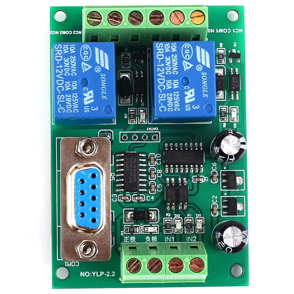 Релейный модуль дистанционного управления UART RS232 переключения постоянного тока