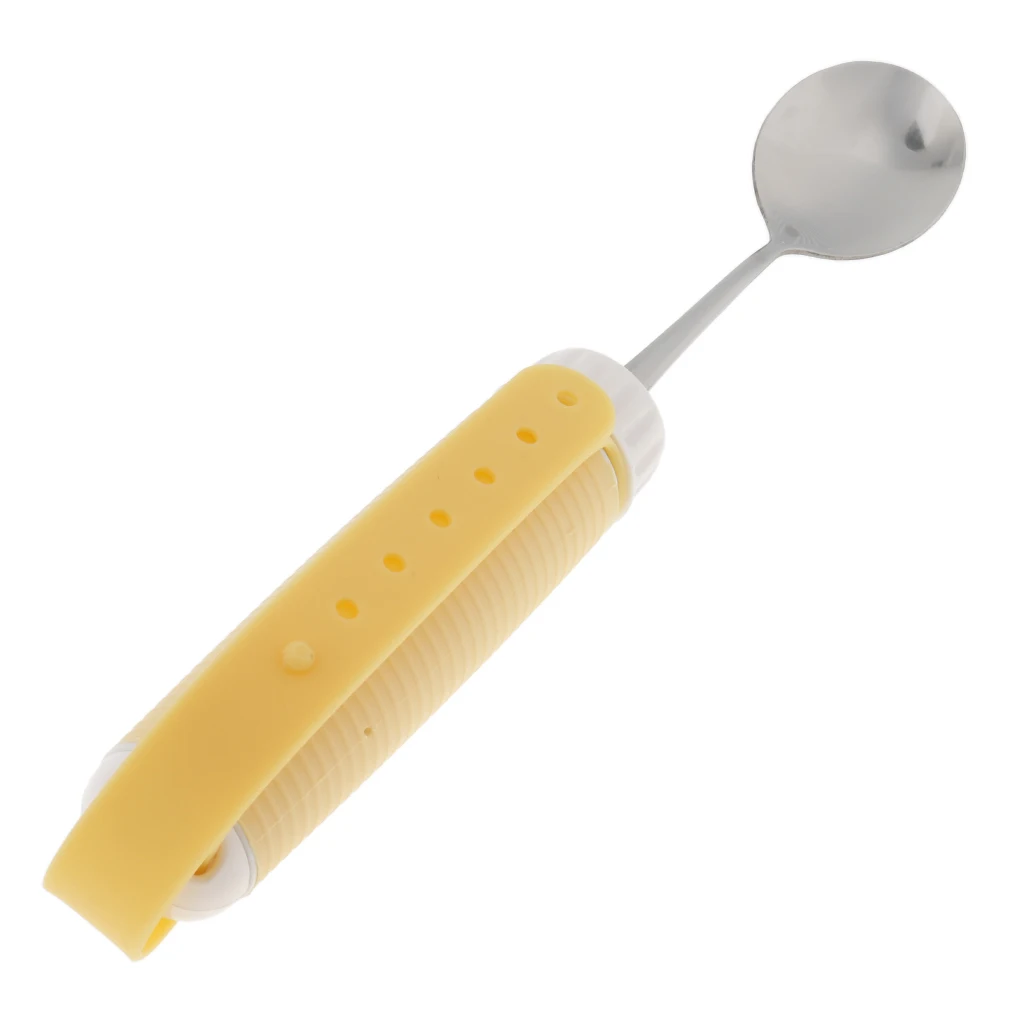 

Flexible 360° Rotating Swivel Spoon Utensil Eating Aids With Portable Strap Handle For Disabled Elderly Arthritis Shaking Hands