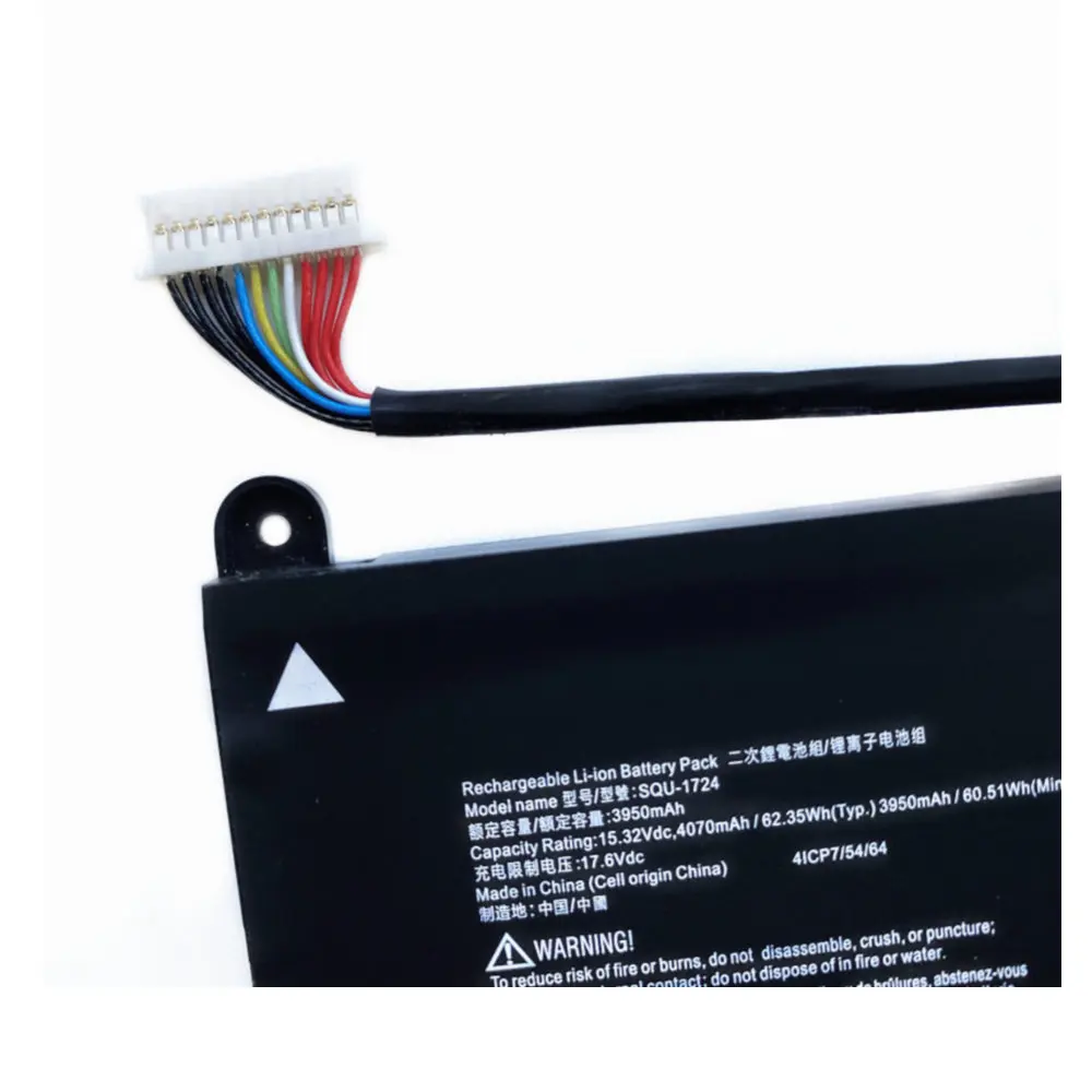 15.32V Brand new 3950mAh SQU-1724 Battery For Thor 911 pro SQU-1723/1724 GIGABYTE AORUS 15-XA 15-WA 15-W9 15-SA 15-X9 Laptop - купить по