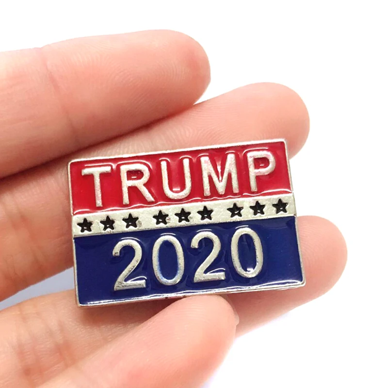 Металлическая брошь в форме Трампа 5 шт. эмалированная с булавкой американского