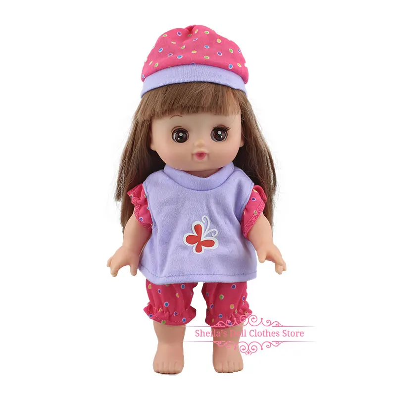 10 Прекрасный полосатый комбинезон для 25 см Mellchan Baby аксессуары для кукол - Цвет: 10