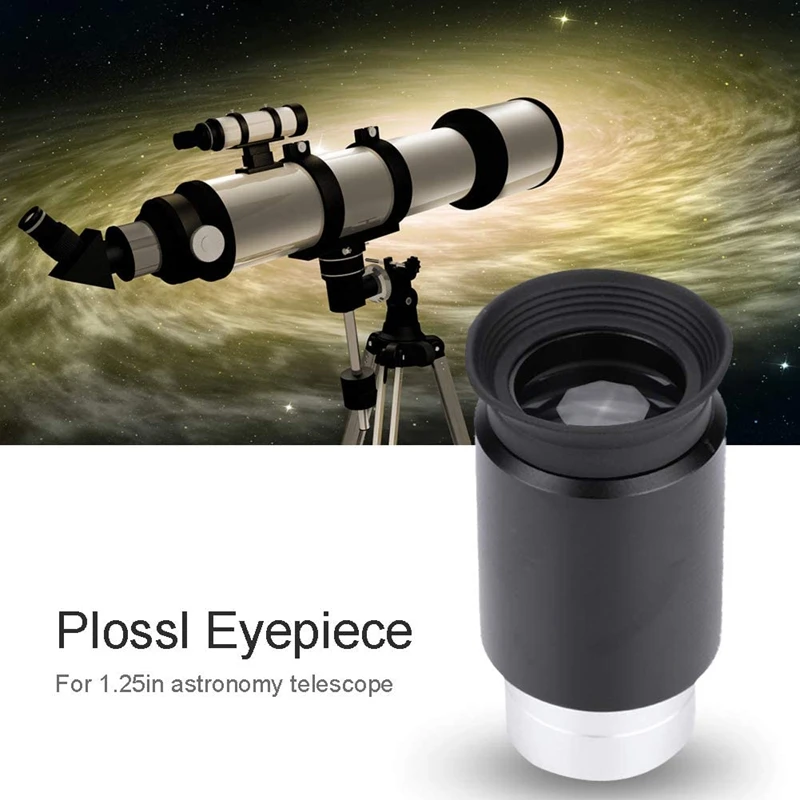 

Telescope Eyepiece, 40mm 1.25Inch HD Plossl Eyepiece Fully-Coated Optical Gl PL Lens for Astronomic Telescope
