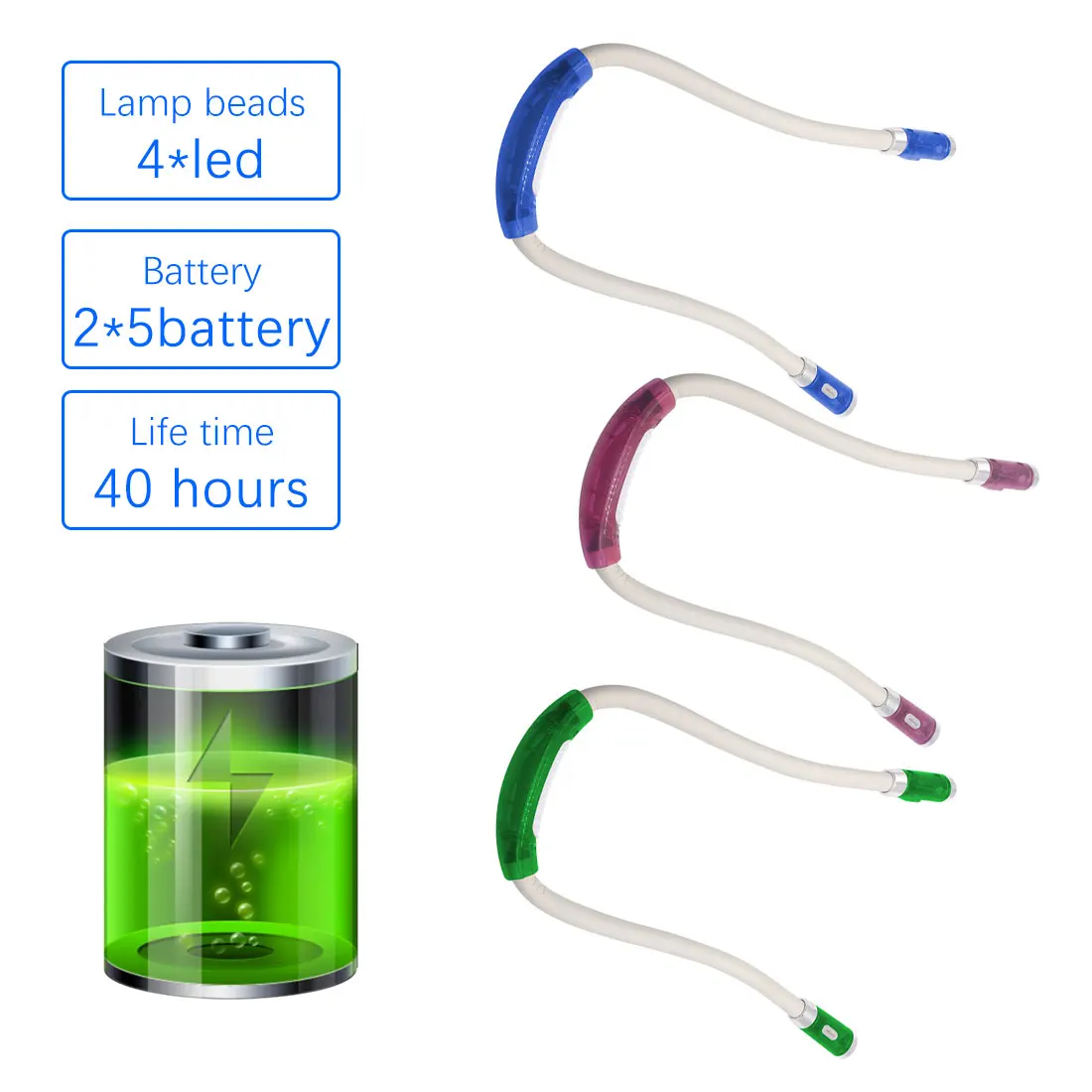 Светодиодный лампа для чтения Вязание вяжущие крючком Hug светильник