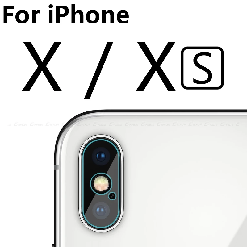 Защитная пленка для задней камеры из прозрачного закаленного стекла для Apple iPhone 11 Pro XS Max XR X 10 6 6S 7 8 Plus - Цвет: For iPhone XS
