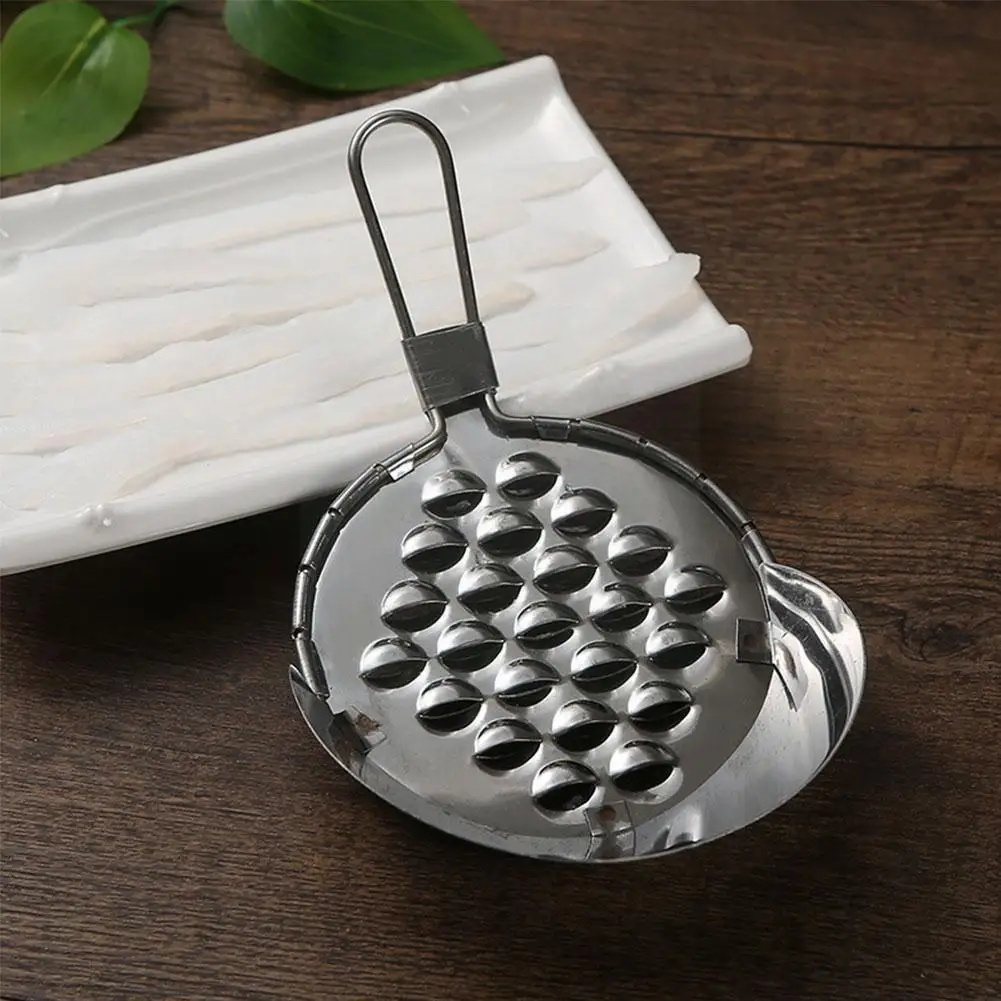 

Steel Jelly Leak Hole Planer Scraper Scraper Jelly Traditional Kitchen Powder Liangpi Tool Scraper Chinese Q5M5