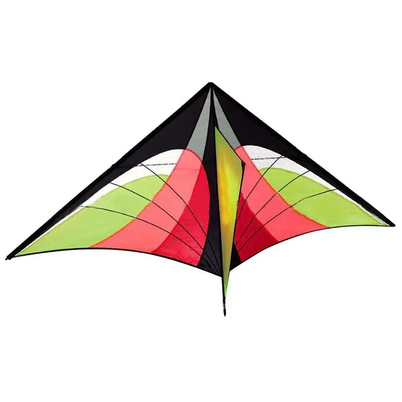 Cometa cl&aacute;sica de l&iacute;nea &uacute;nica de gran tama&ntilde;o para deportes al aire libre, divertida, con cometas y cometa, con buen tri&aacute;ngulo volador, mango de l&iacute;nea azul, 150x90CM S P5O3-1