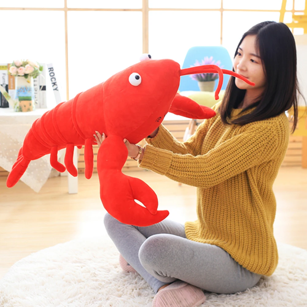 Кавайная имитация лобстера плюшевая игрушка подушка мягкие плюшевые животные