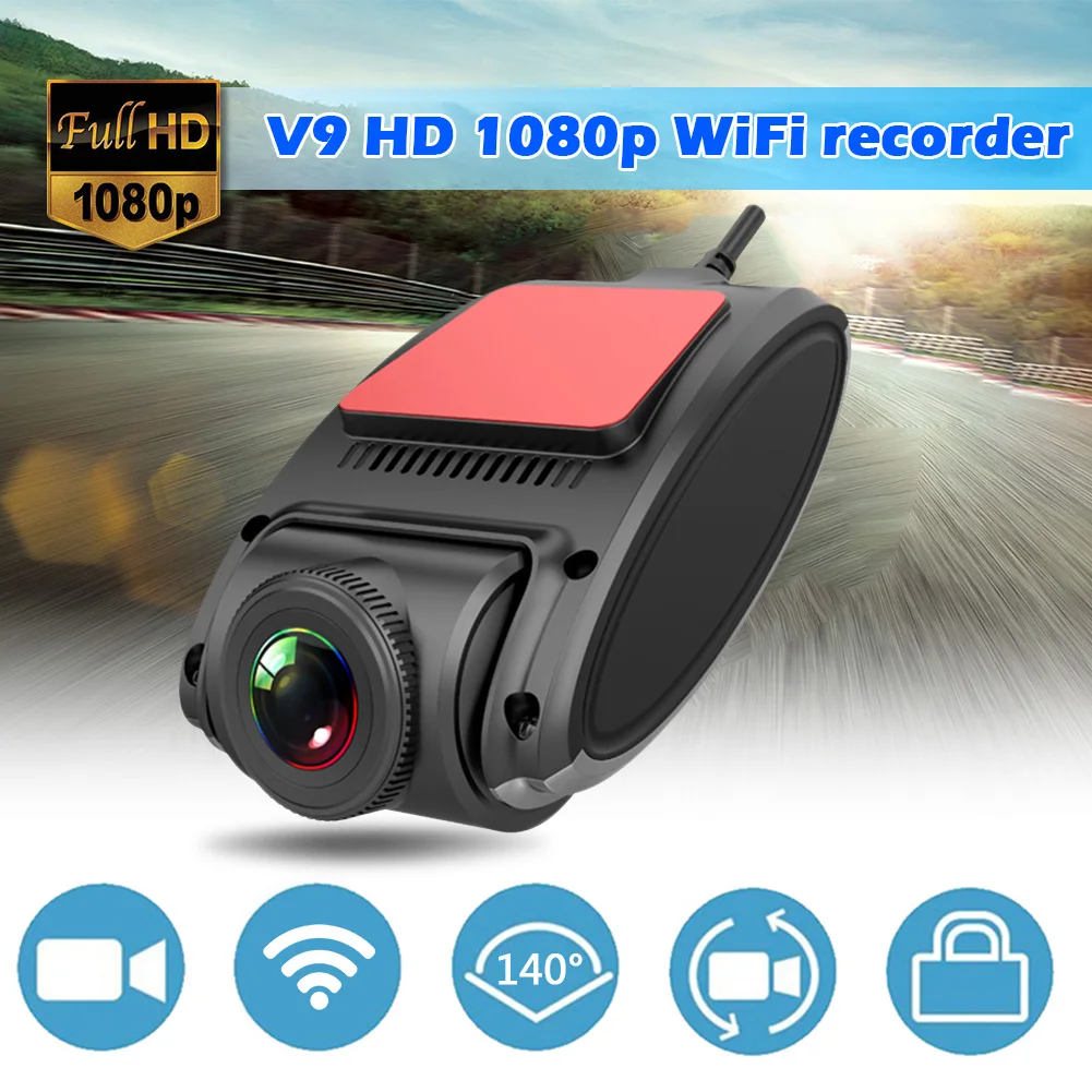 

Reversing Camera Night Vision Mini Body Tachograph WiFi Dash Cam 1080P HD Car DVR with Parking Monitor Night Vision Time