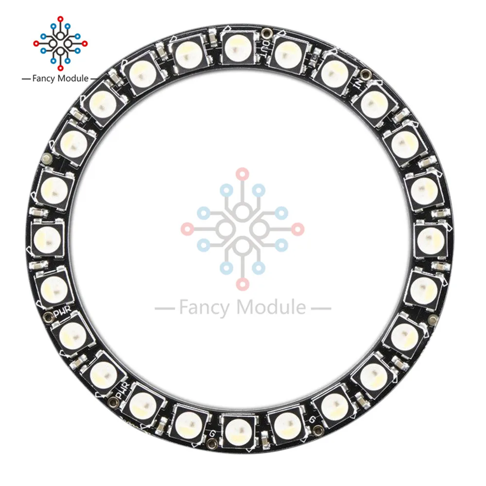 Diymore 24 бита 5050 RGBW SK6812 светодиодный кольцевой с интегрированным драйвером нейтральный белый 4500K для Arduino