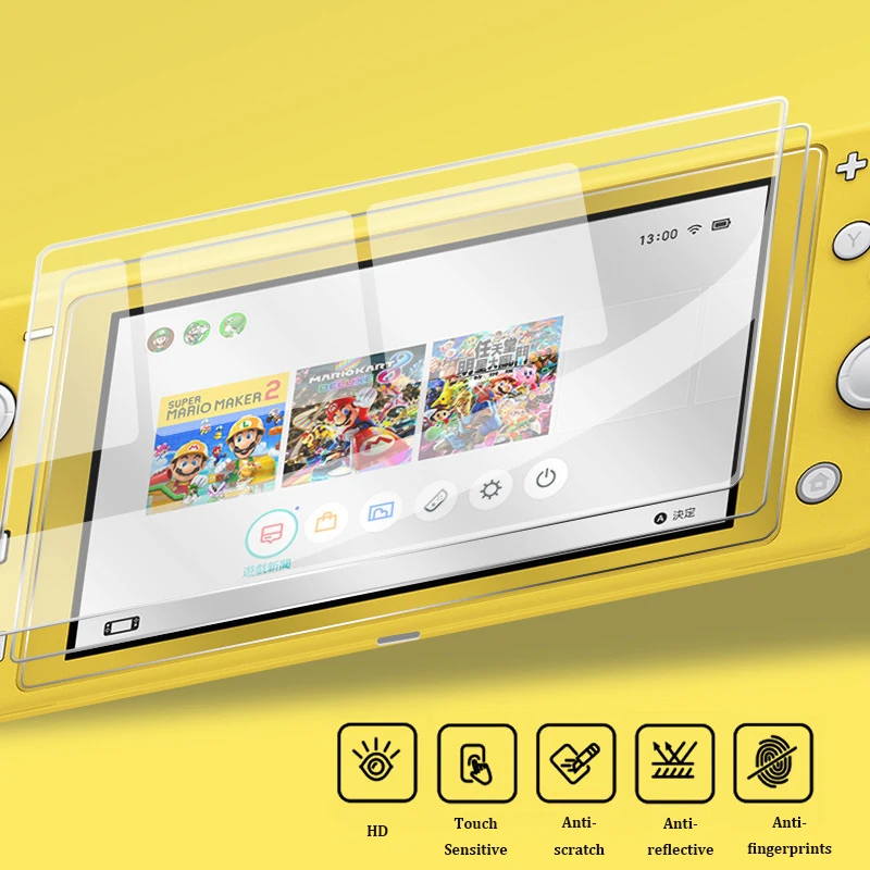 Жесткий Чехол для ПК с кристаллами для nyd Switch Lite прозрачный чехол для nintendo Switch Mini screen Закаленное стекло пленка NS