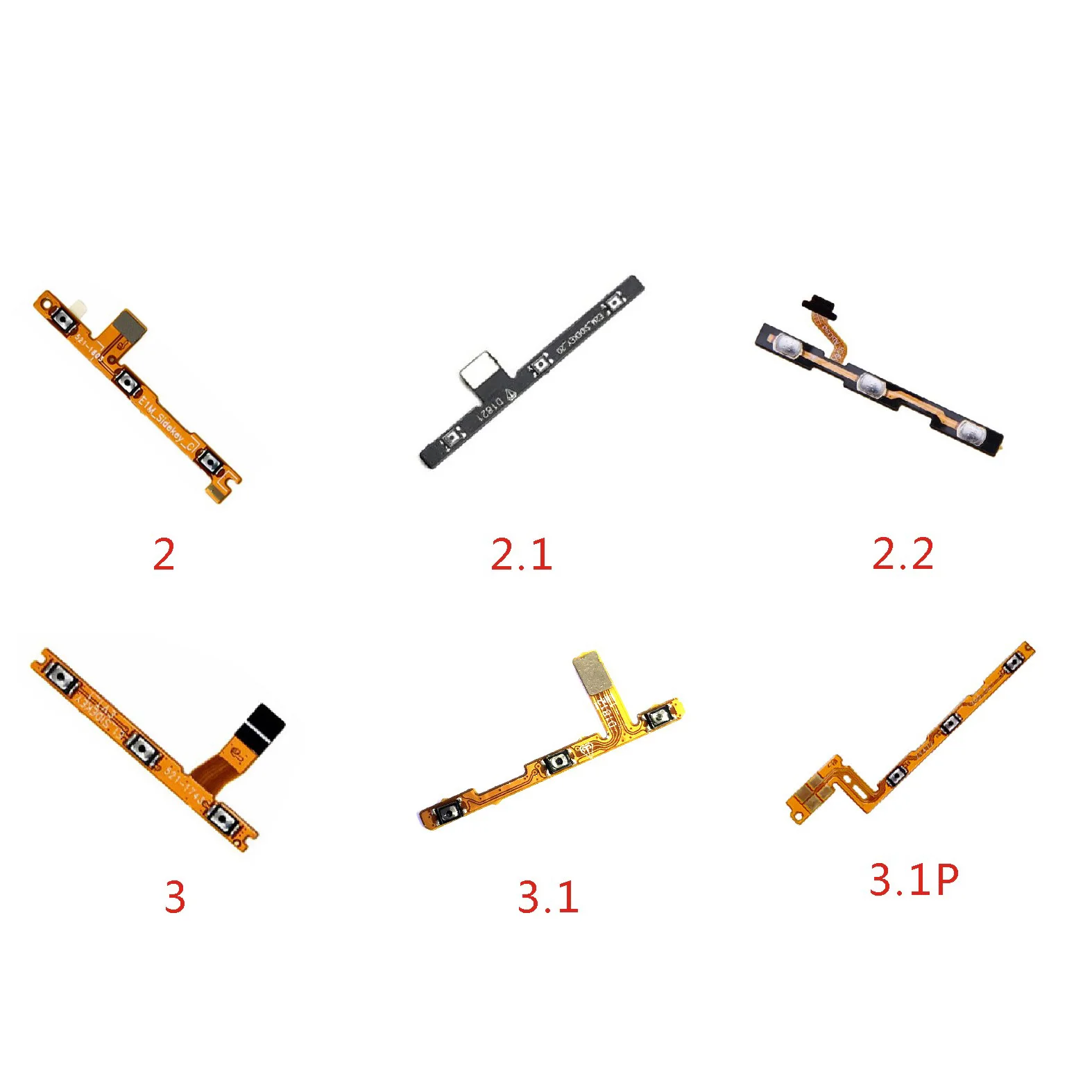 

Power On Off Button Volume Switch Key Control Flex Cable Ribbon For Nokia 2 2.1 2.2 3 3.1 3.1Plus 3.2 4.2 5 5.1 X5 5.1Plus