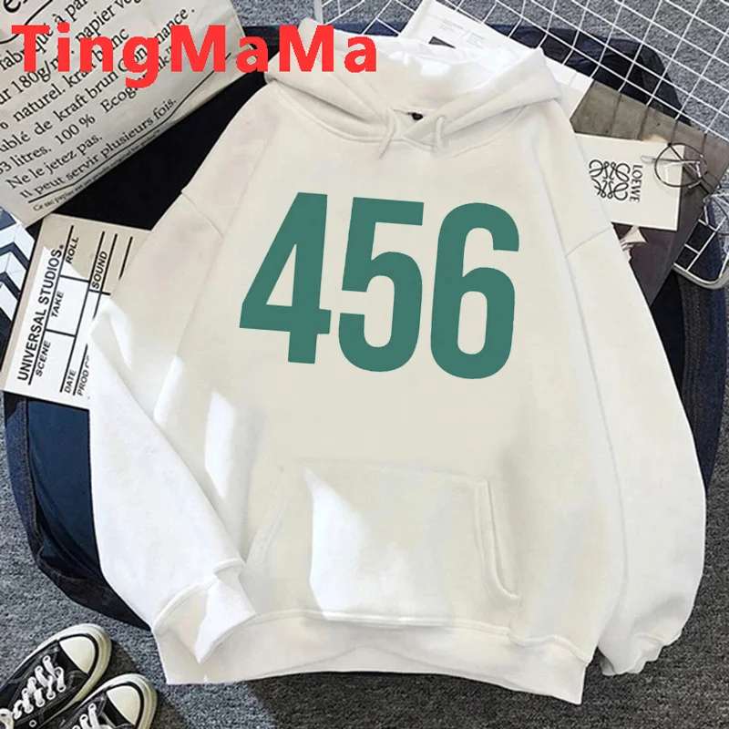 

Squid Game hoodies men Korea printed male clothing pullover grunge plus size