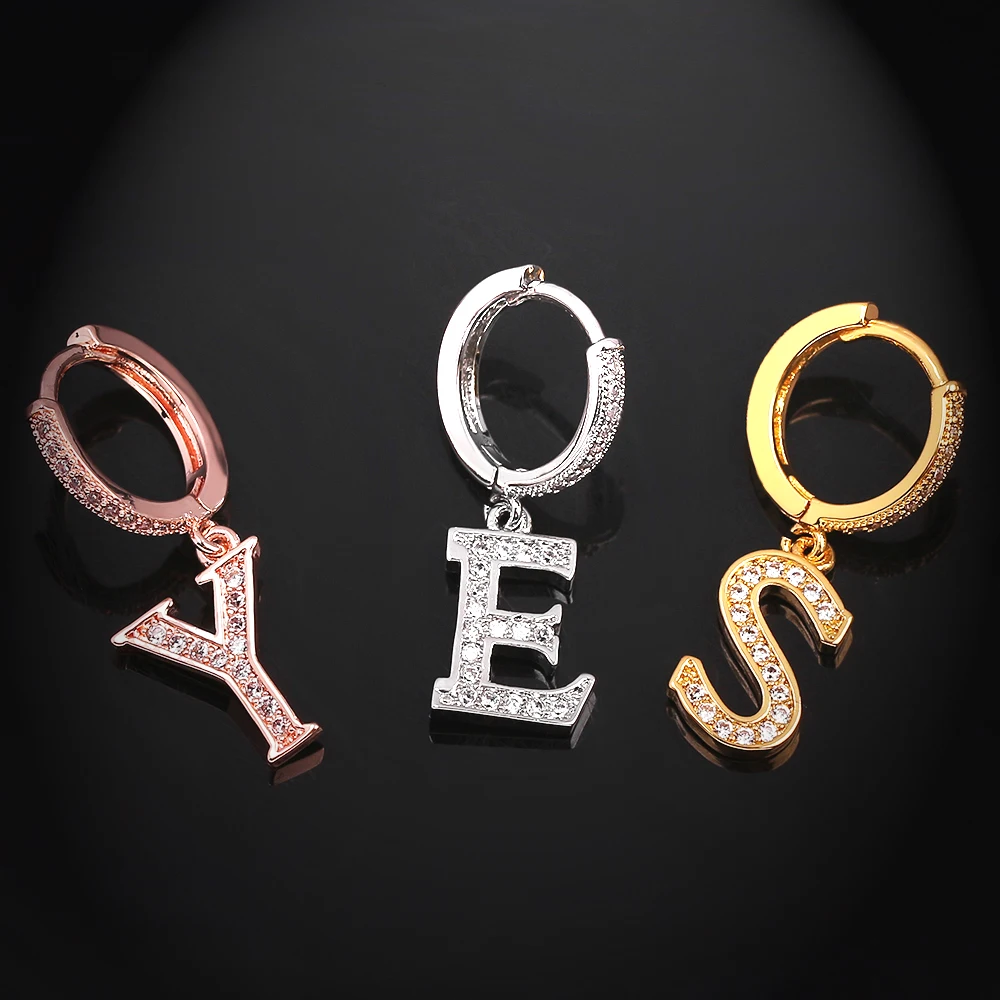 1 шт. серьги с 26 буквами для женщин | Украшения и аксессуары