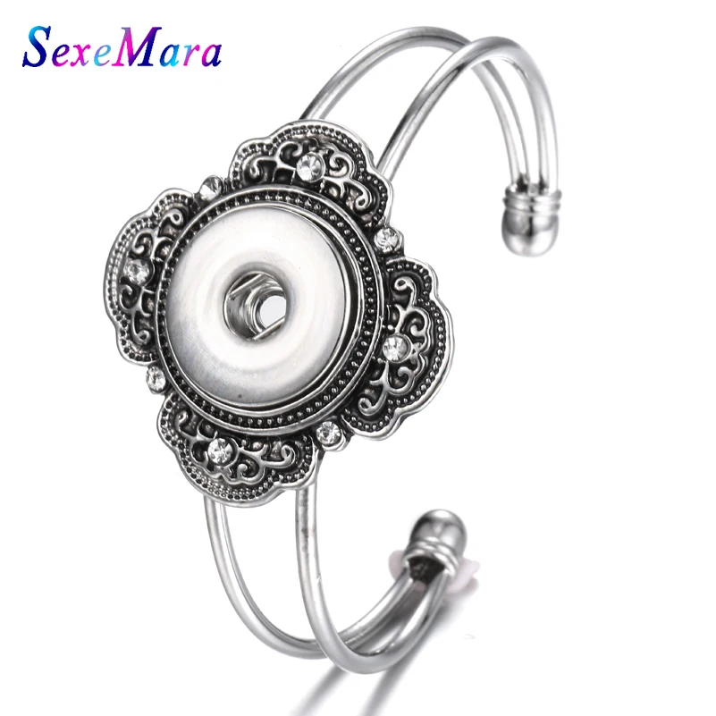 Новые украшения с кнопкой из металла браслет кнопками подходит 18 мм кнопки