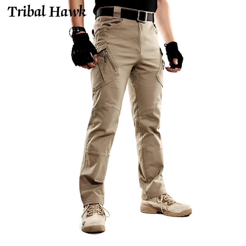 Брюки карго IX9 мужские тактические Стрейчевые эластичные штаны в стиле милитари