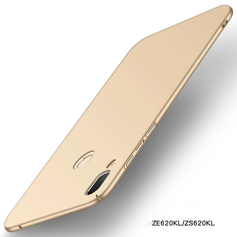Золотой Чехол upaitou для ASUS Zenfone 5 5Z ZS620KL ZE620KL Чехол Ультра Тонкий жесткие ПК-Чехлы для ASUS Zenfone 5 ZE620KL задняя крышка - Цвет: Золотой