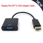 Дисплей Порты и разъёмы DP to VGA кабель адаптер конвертер Папа-мама для компьютера, ноутбука, ТВ Монитор Проектор DLLE кабель адаптера DP
