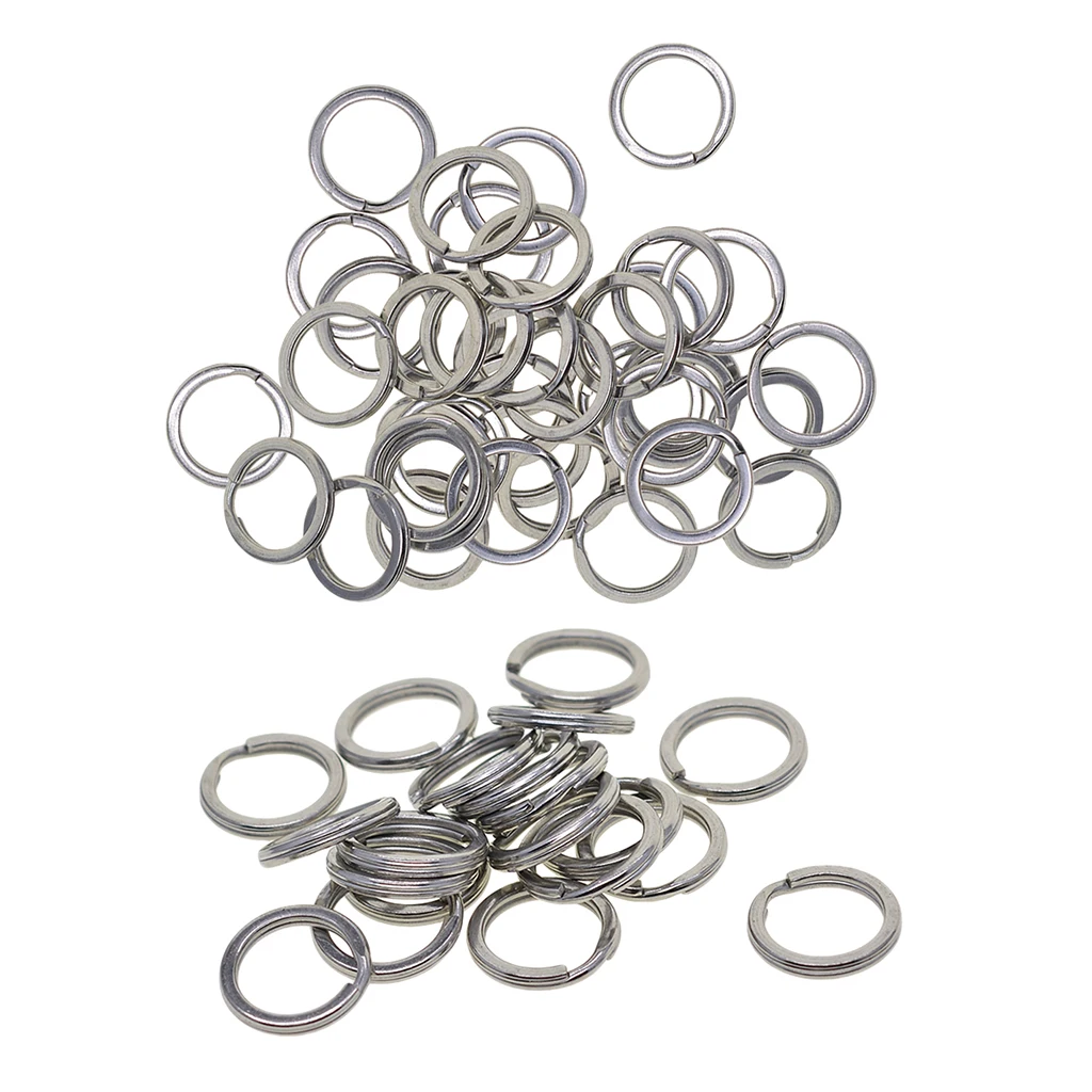 

Blesiya 20/50pc Steel Key Rings Chains Split Rings Loop DIY Accessories 15mm