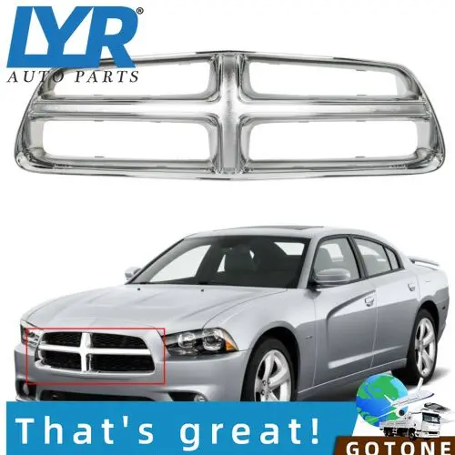 

Для 2011 2012 2013 2014 Dodge Charger Новая передняя решетка радиатора хромированный ABS 68092602AA