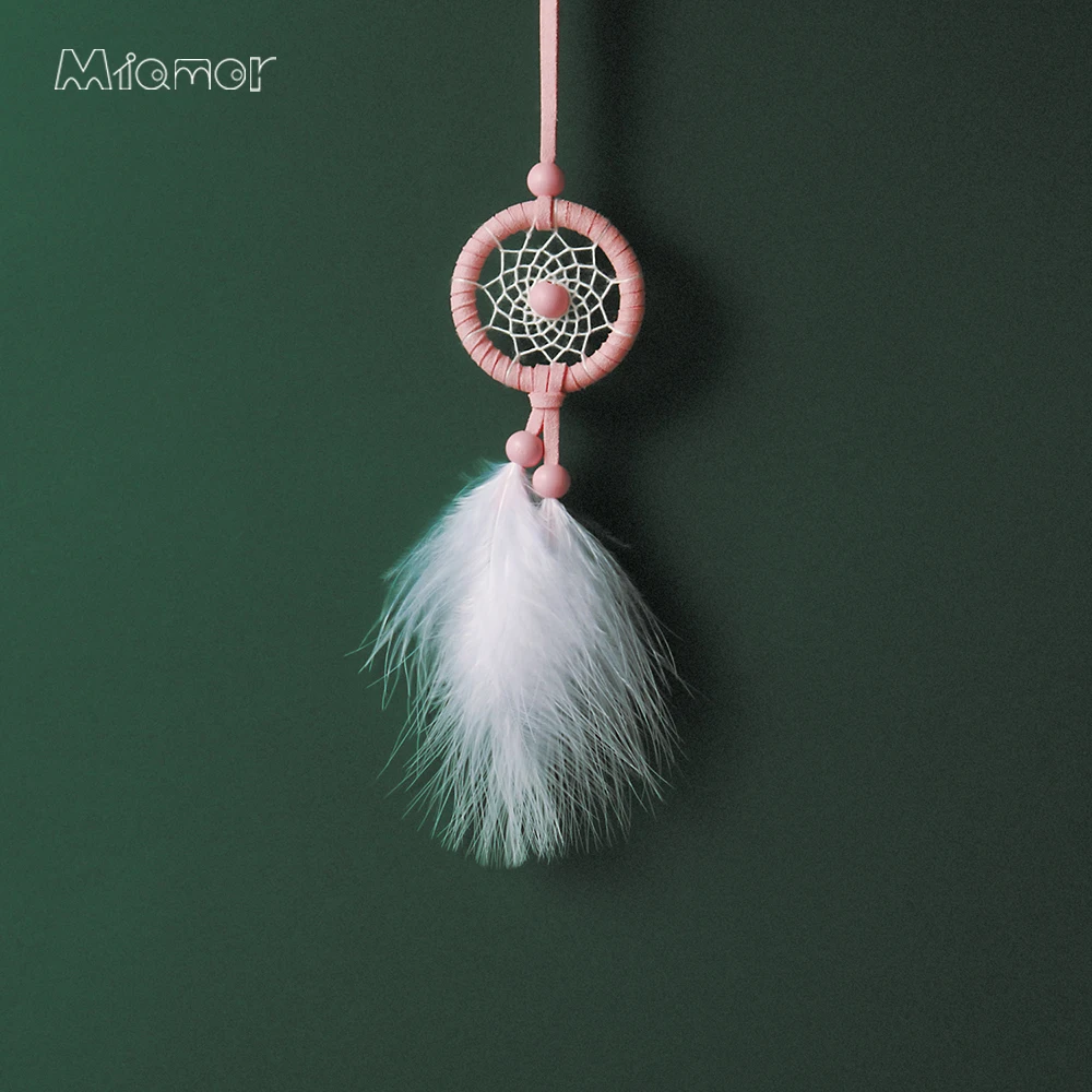 MIAMOR 4 Colors MINI Dreamcatcher DIY Kit Nursery School Kids Room Decoration Car Bag Hanging Pendant Decor Accessories amor053 | Дом и сад
