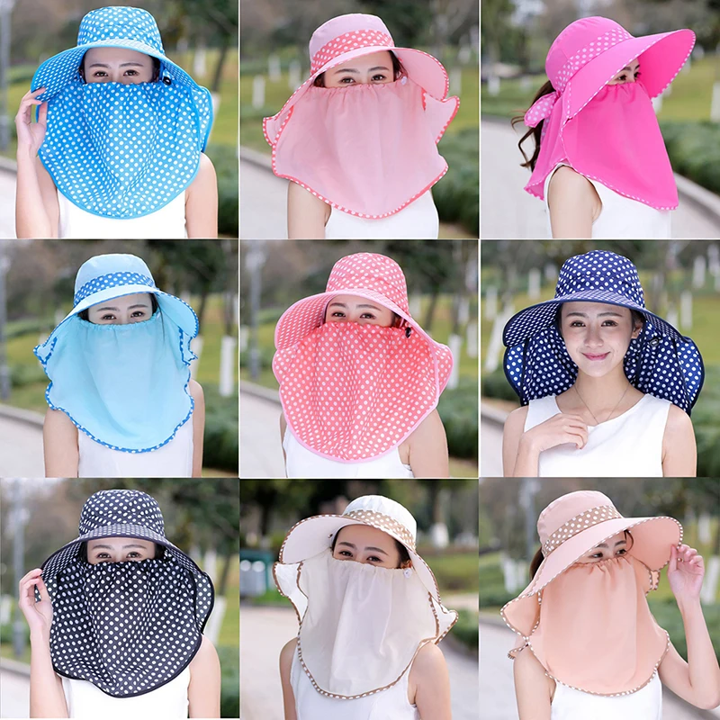 Хлопковые летние шляпы в горошек для женщин модные повседневные складывающиеся