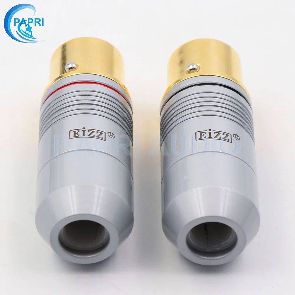 EIZZ 2 шт. Tellurium медь 3 булавки Мужской Женский XLR разъем MIC змея 24 К золото Платиновое покрытие аудио усилитель микрофонный кабель Jack