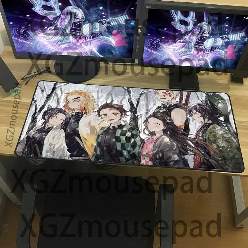 Большой коврик для мыши XGZ Anime рассекающий демонов киметасу No Yaiba черный