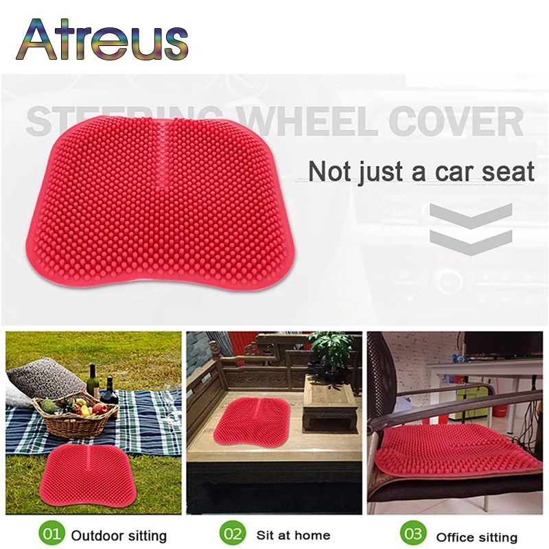 Силиконовая противоскользящая Массажная подушка для Mazda 3 6 VW Polo Passat B6 B5 B7 Golf 4 7 Mk4