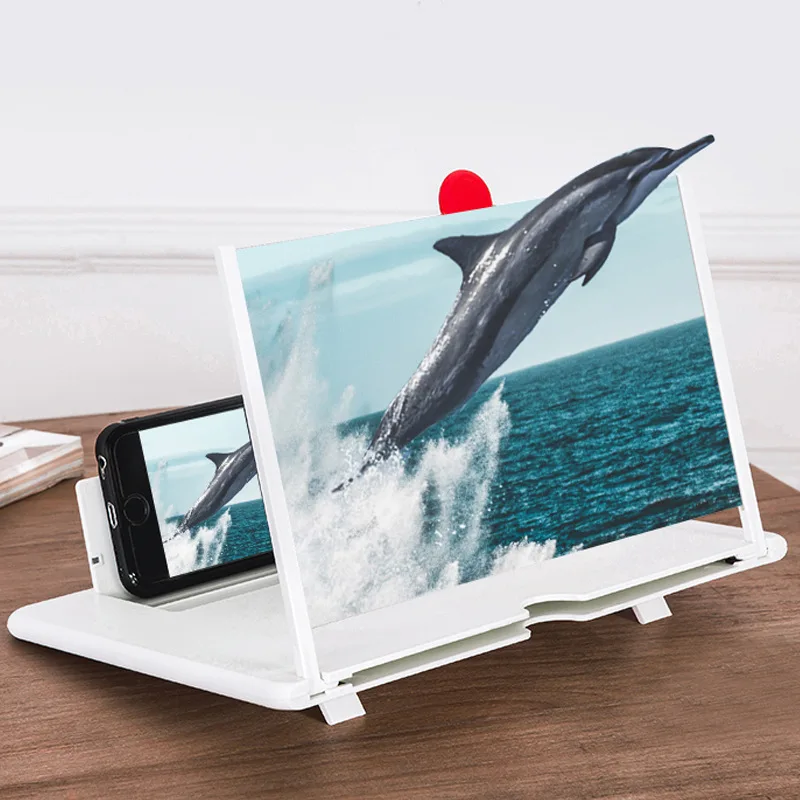 

12 inch 3D Mobile Phone Screen Magnifier HD Video Amplifier Stand Bracket with Movie Game Live Magnifying Folding Phone Holder