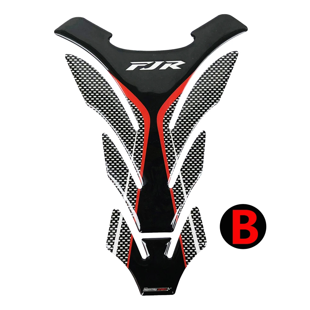 For Yamaha FJR 1300 Tankpad FJR1300/A/AS ABS 3D Carbon-look Motorcycle Tank Pad Protector Decal | Decals & Stickers