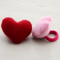 1pc lovely heart shaped needle pin cushion wrist strap sewing needle pillow for cross stitch sewing accessories