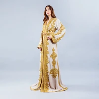 exquisite summer moroccan caftan evening dress with gold applique a line floor length prom dress custom made plus size robe