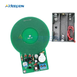 Электронный металлоискатель, бесконтактная сенсорная плата, модуль сделай сам с чехлом для батареи, 3-5 В, 60 мм