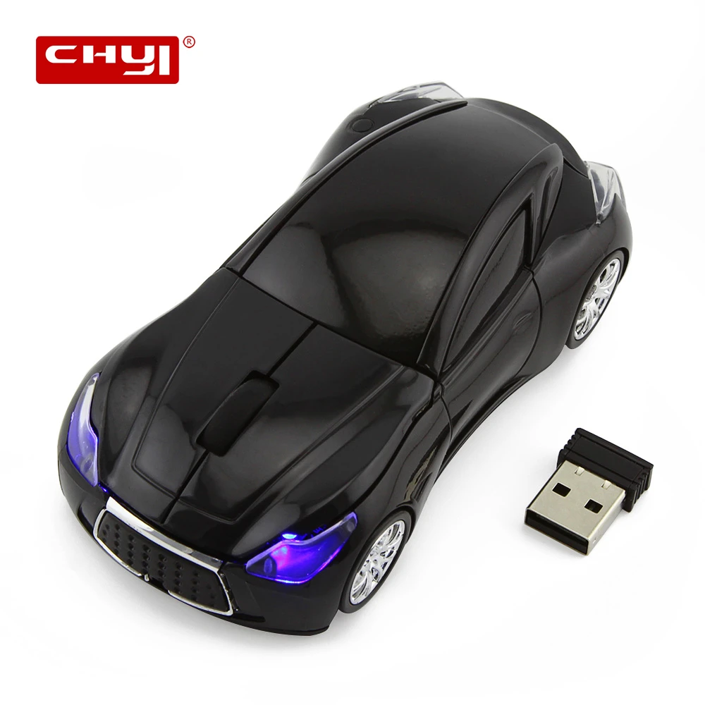Беспроводная оптическая USB мышь в форме автомобиля CHYI Портативные Компьютерные